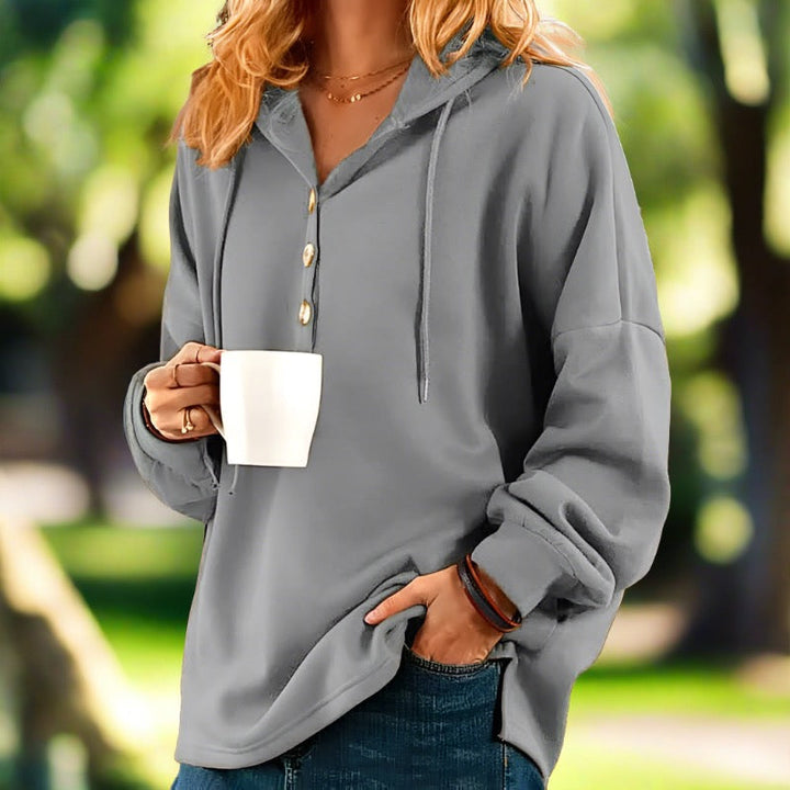 Levoire | Pullover À Capuche Pour Femmes Stylé Et Léger En Grande Taille Gris
