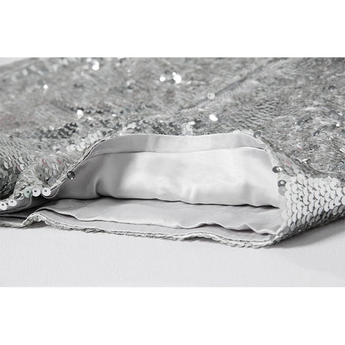 Levoire | Short En Sequins Taille Haute Fermeture Éclair Front Bodycon