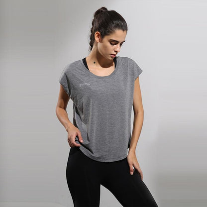 Levoire | T-shirt avec Textile Respirant et Coupe Décontractée pour Femmes Gris