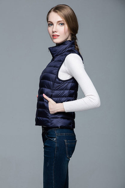 Levoire | Veste Sans Manches Femme | L'hiver Bleu Navy