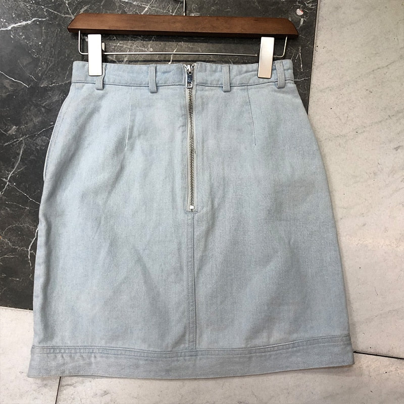 Levoire | Jupe En Denim Rétro D'Automne