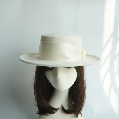 Levoire | Noeud Chapeau En Laine Blanc