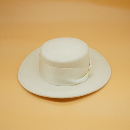 Levoire | Noeud Chapeau En Laine Blanc bild1 krempe 7cm