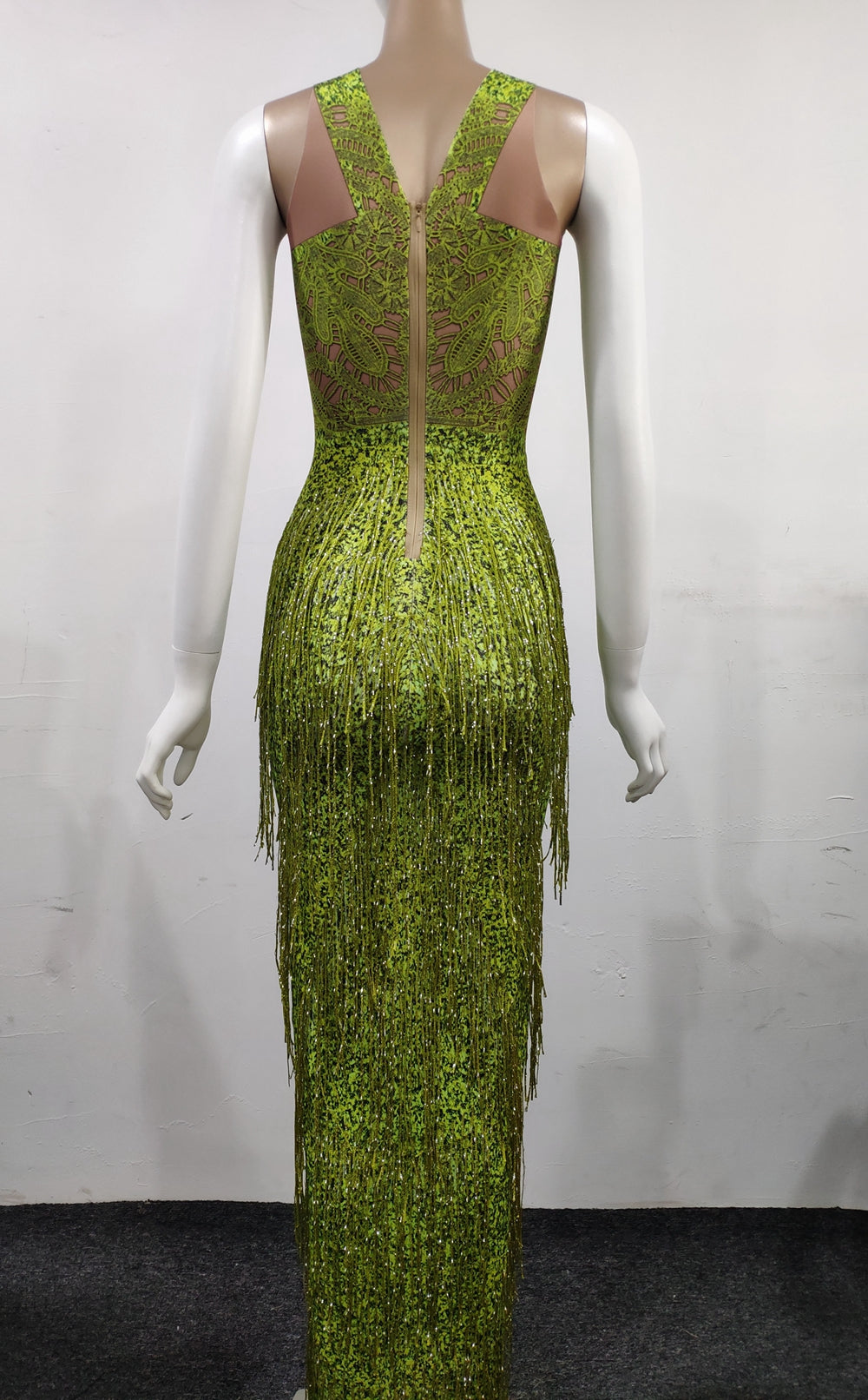 Levoire | Robe Skinny À Franges De Soirée Prom
