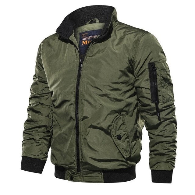 Levoire | Veste Bomber Coupe-Vent Tendance Pour Hommes Vert