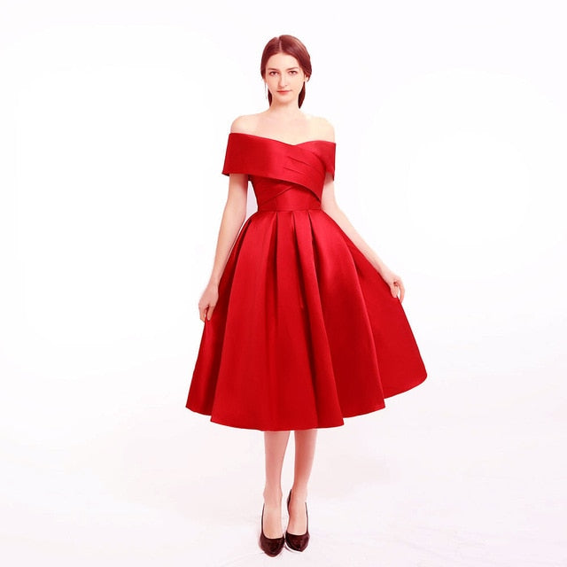 Levoire | Robe En Satin Plissé rouge