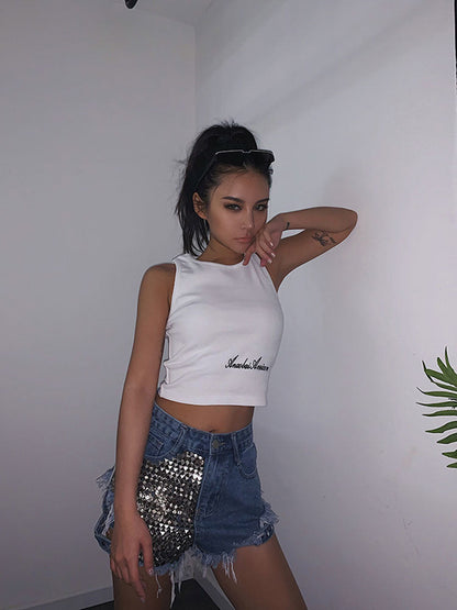 Levoire | Rivet Denim Shorts Aushöhlen