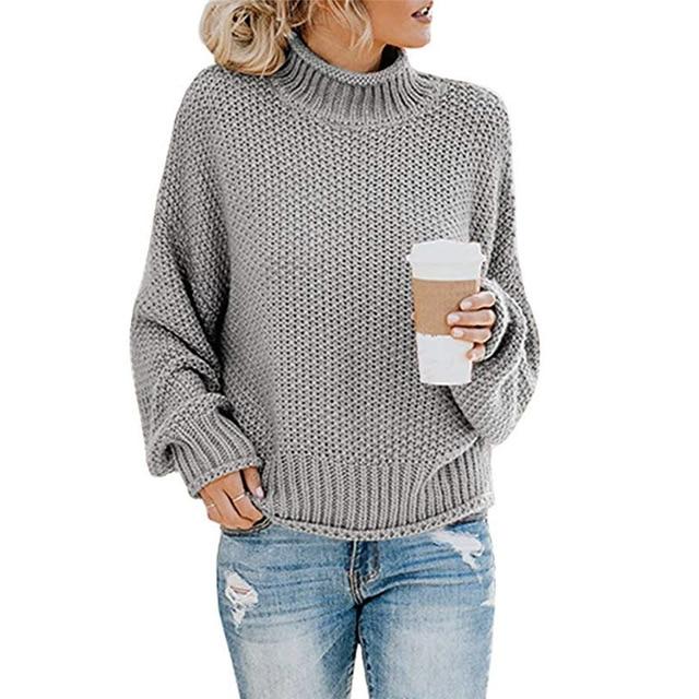 Levoire | Pull En Tricot Côtelé Confortable Gris