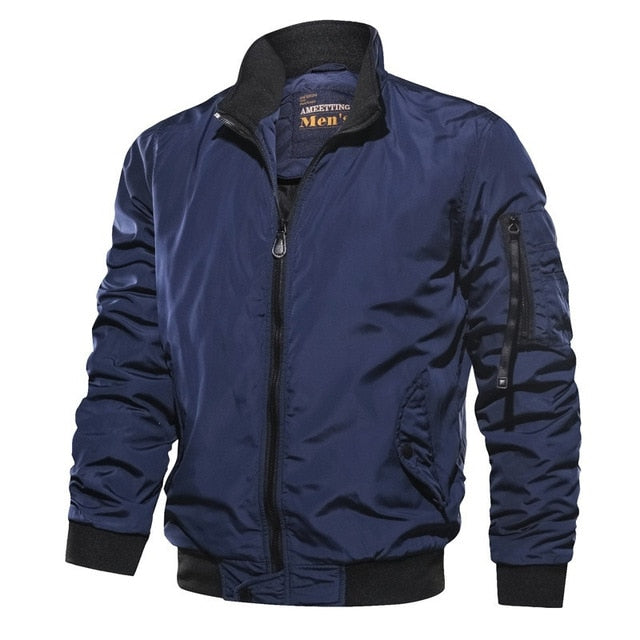 Levoire | Veste Bomber Coupe-Vent Tendance Pour Hommes Bleu
