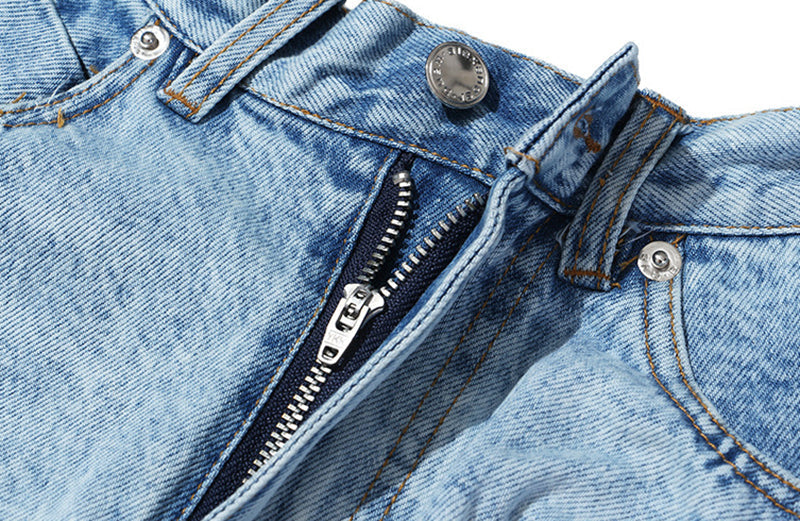 Levoire | Short En Jean Décontracté Jupe Taille Haute