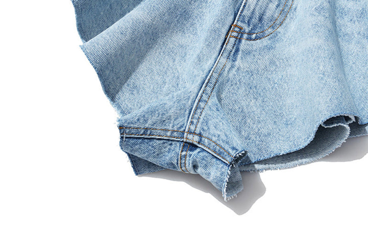 Levoire | Short En Jean Décontracté Jupe Taille Haute