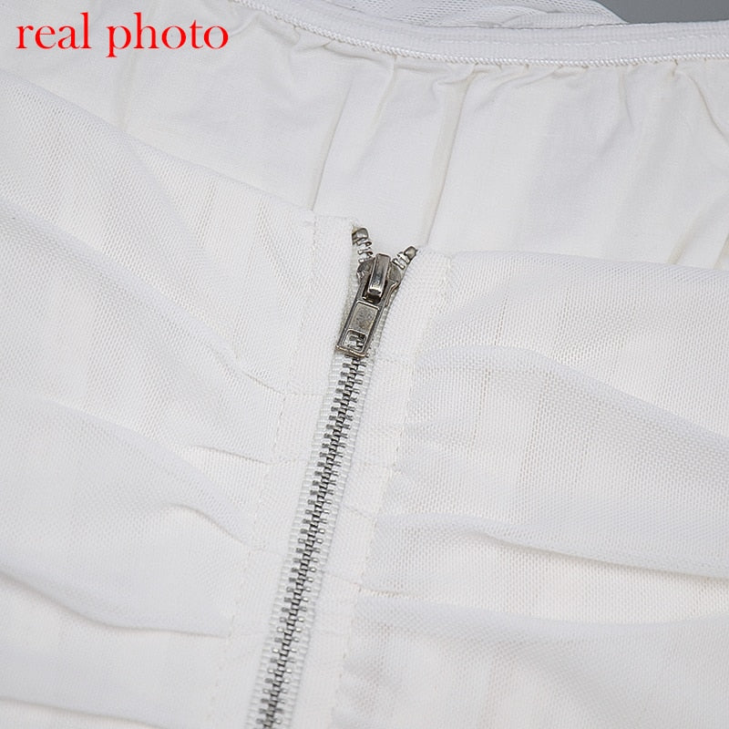 Levoire | Haut Sans Manches Bustier Strapless Crop Top