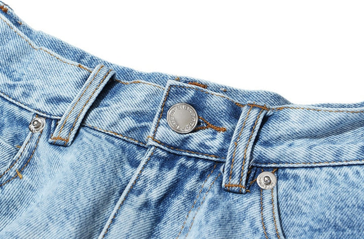 Levoire | Short En Jean Décontracté Jupe Taille Haute