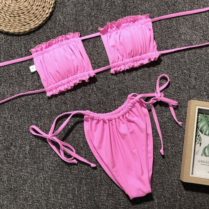 Levoire | Maillot De Bain Bandeau Plissé