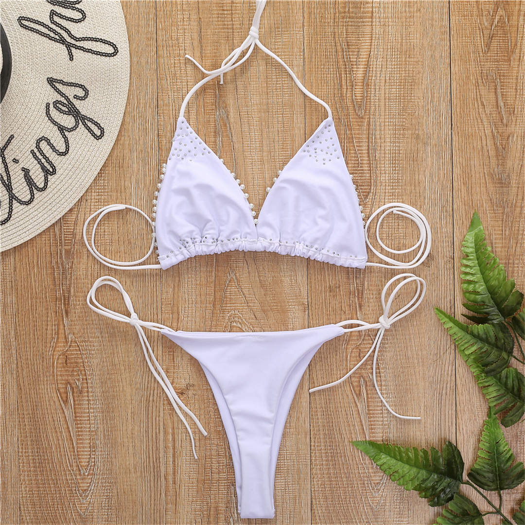 Levoire | Maillot De Bain Mini Bikini Halter Pour Un Look De Plage Stylé