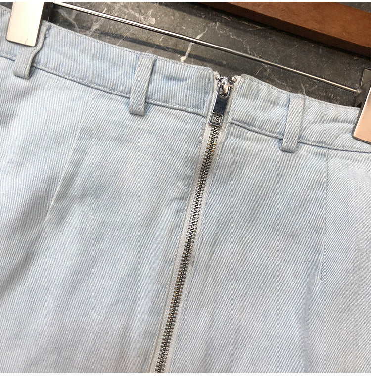 Levoire | Jupe En Denim Rétro D'Automne
