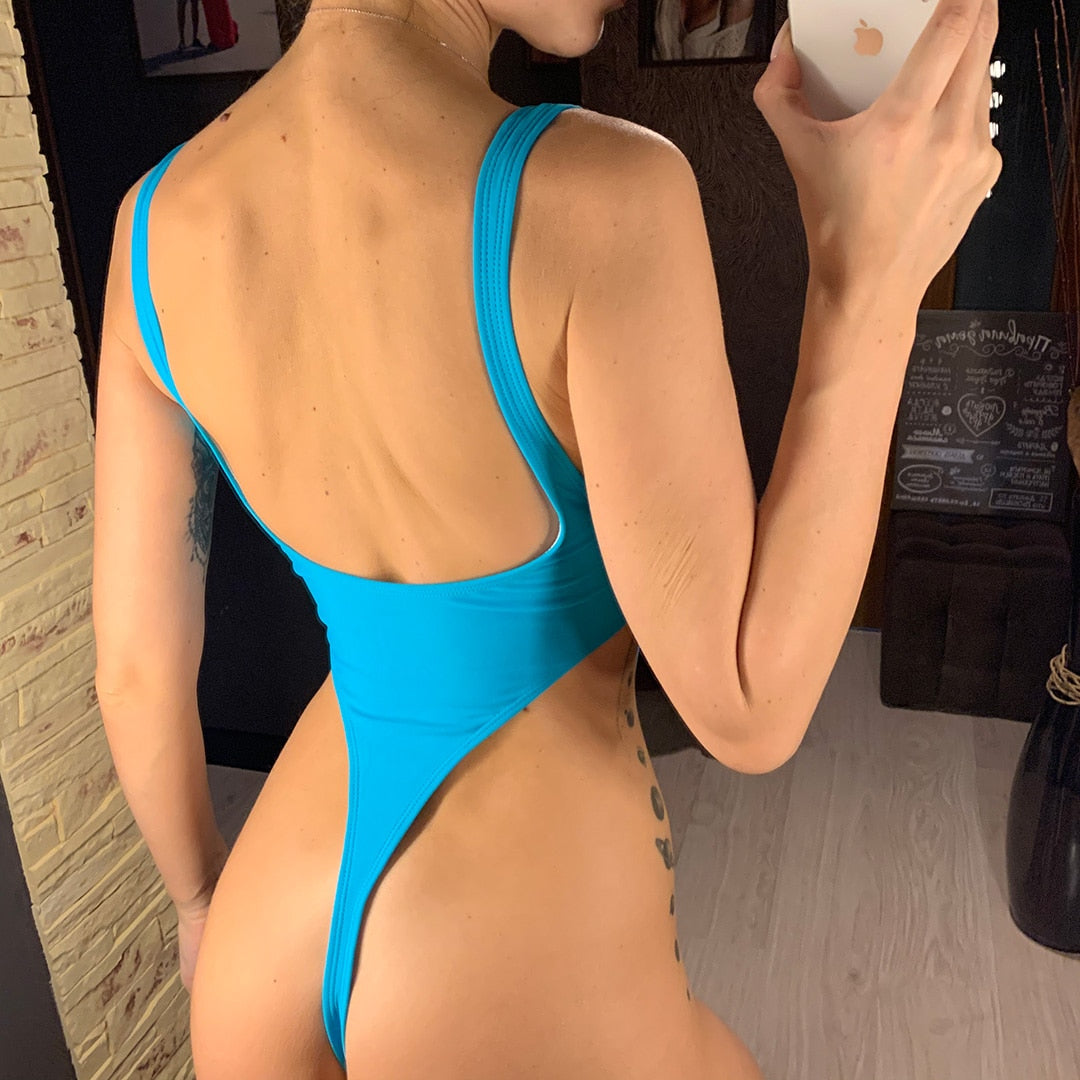 Levoire | Maillot De Bain En Pu Synthétique Brillant Une Pièce