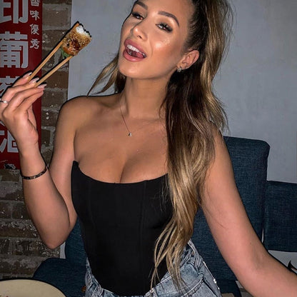 Levoire | Mode En Velours Sexy Corsets Crop Top Pour Un Look Séduisant