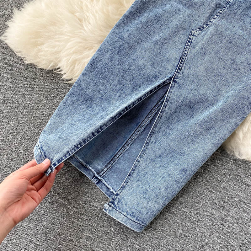 Levoire | Veste En Jean Et Jupes En Set Pour Un Look Décontracté
