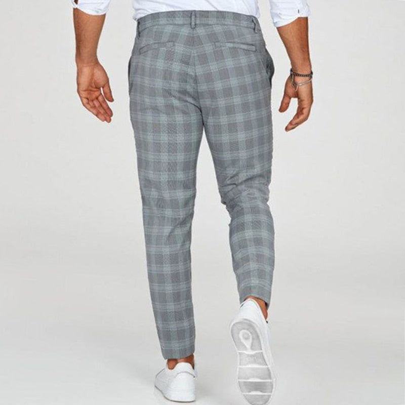 Levoire | Pantalon Slim Fit À Carreaux Tendance Pour Hommes