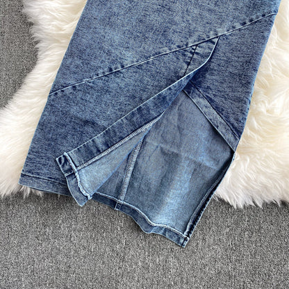 Levoire | Hauts À Bretelles Et Ensemble Jupe En Jean Pour Un Style Moderne Et Cool