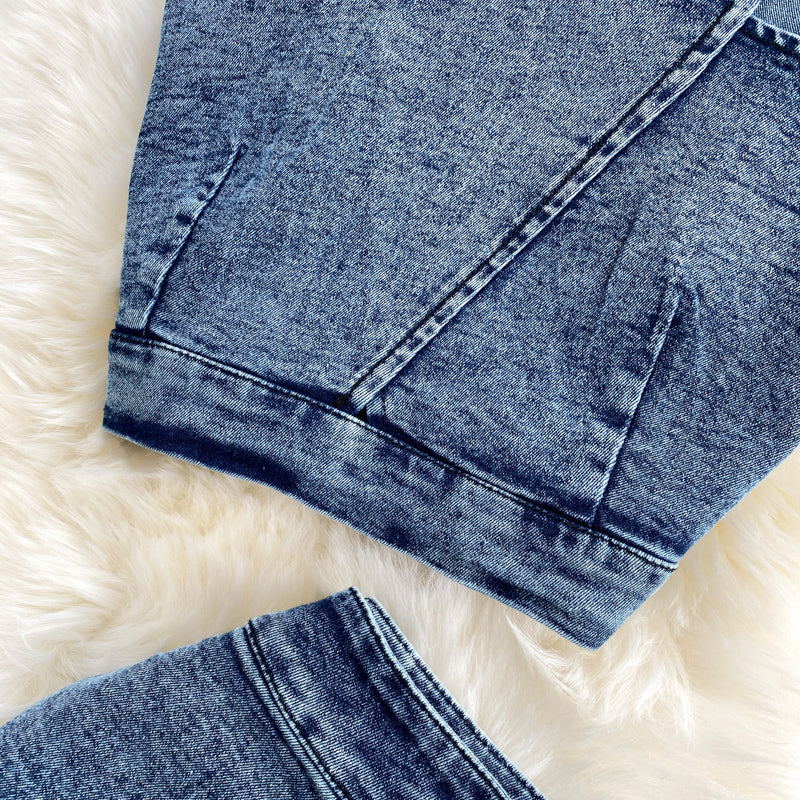 Levoire | Top À Bretelles Jupe En Jean Ensemble