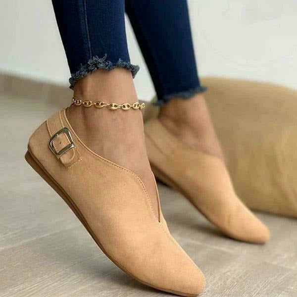 Levoire | Plates Décontractées En Daim Kaki