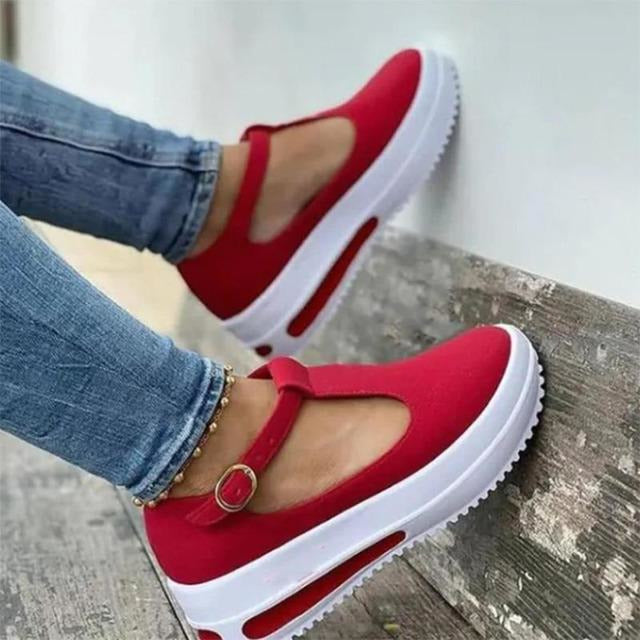 Levoire | Chaussures De Base Épaisses Rouge