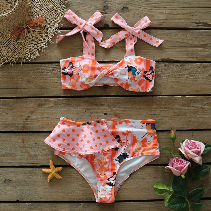 Levoire | Push-Up Soutien-Gorge Rembourré Volants Bandage Ensemble De Bikini