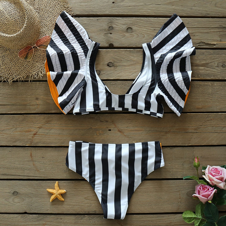 Levoire | Push-Up Soutien-Gorge Rembourré Volants Bandage Ensemble De Bikini