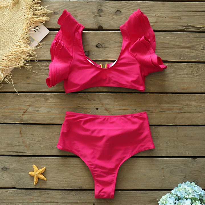 Levoire | Push-Up Soutien-Gorge Rembourré Volants Bandage Ensemble De Bikini