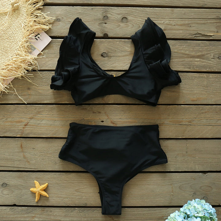 Levoire | Push-Up Soutien-Gorge Rembourré Volants Bandage Ensemble De Bikini