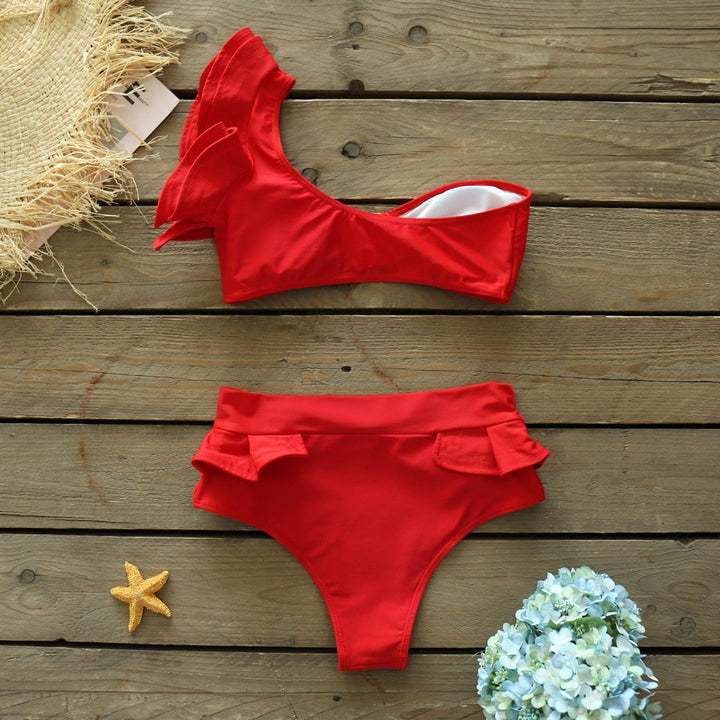 Levoire | Push-Up Soutien-Gorge Rembourré Volants Bandage Ensemble De Bikini
