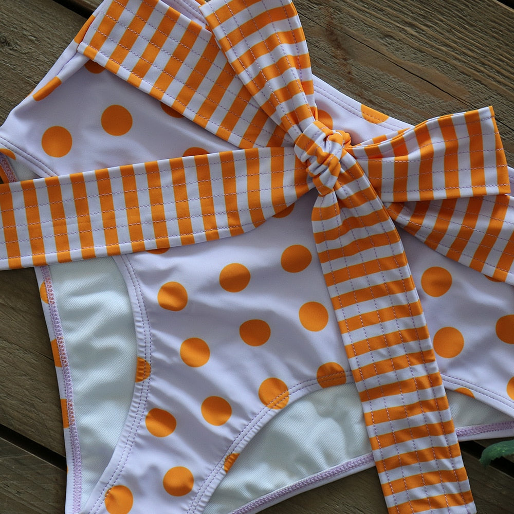 Levoire | Push-Up Soutien-Gorge Rembourré Volants Bandage Ensemble De Bikini