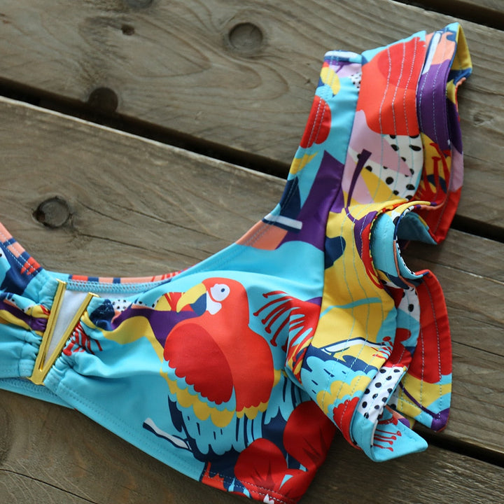 Levoire | Push-Up Soutien-Gorge Rembourré Volants Bandage Ensemble De Bikini