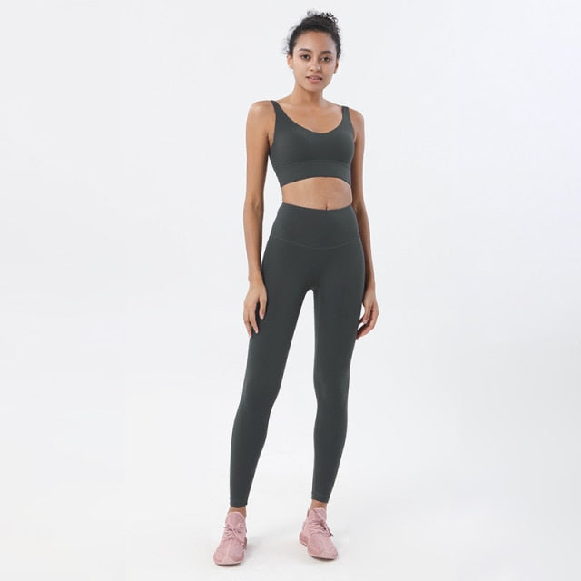 Levoire | Ensemble De Yoga Pour Un Look Sportif Et Confortable Gris foncé