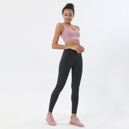 Levoire | Ensemble De Yoga Pour Un Look Sportif Et Confortable Rosa Gris foncé