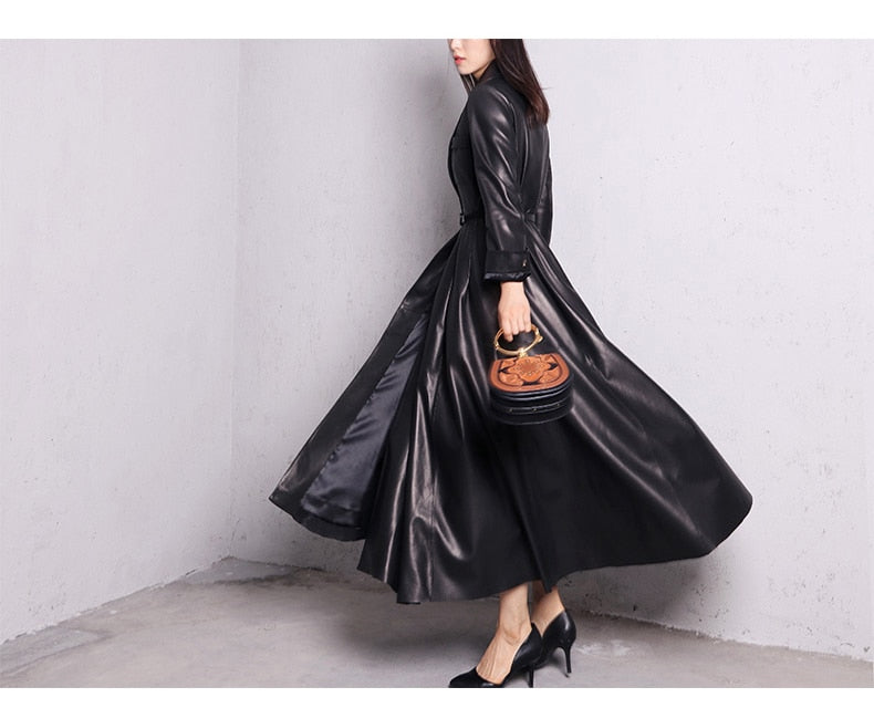 Levoire | Maxi Trench En Cuir