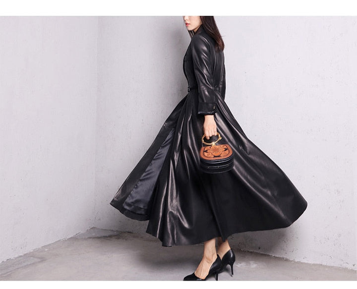 Levoire | Maxi Trench En Cuir