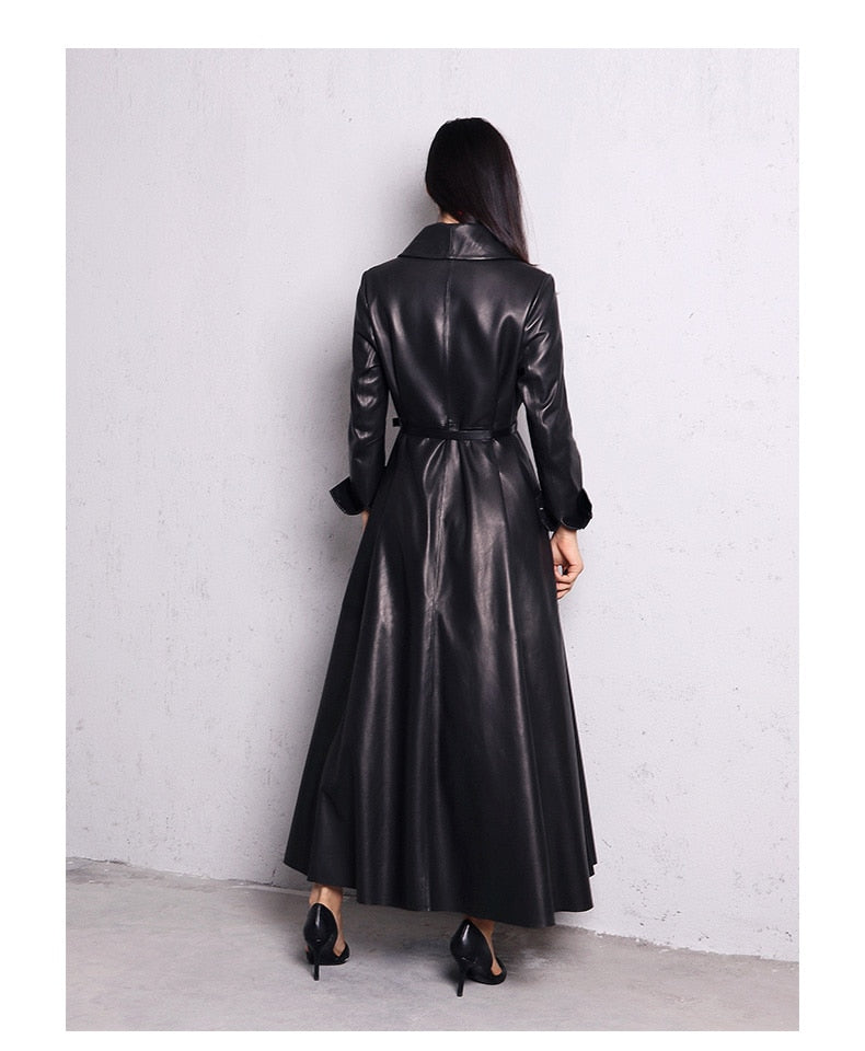 Levoire | Maxi Trench En Cuir