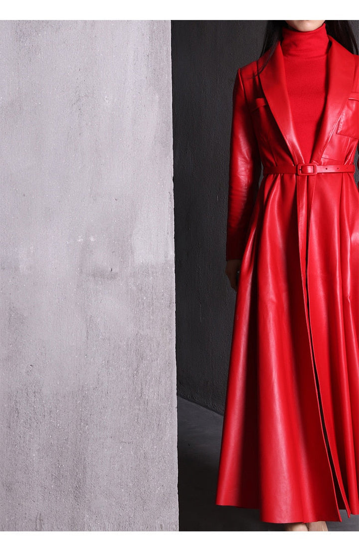 Levoire | Maxi Trench En Cuir