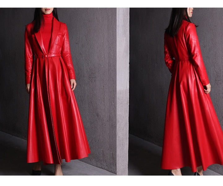 Levoire | Maxi Trench En Cuir