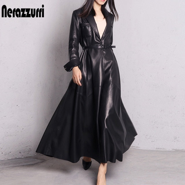 Levoire | Maxi Trench En Cuir