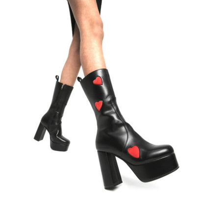 Levoire | Bottes Montantes noir rouge