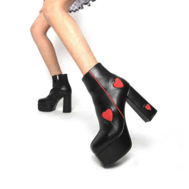 Levoire | Bottes Montantes style rouge 1
