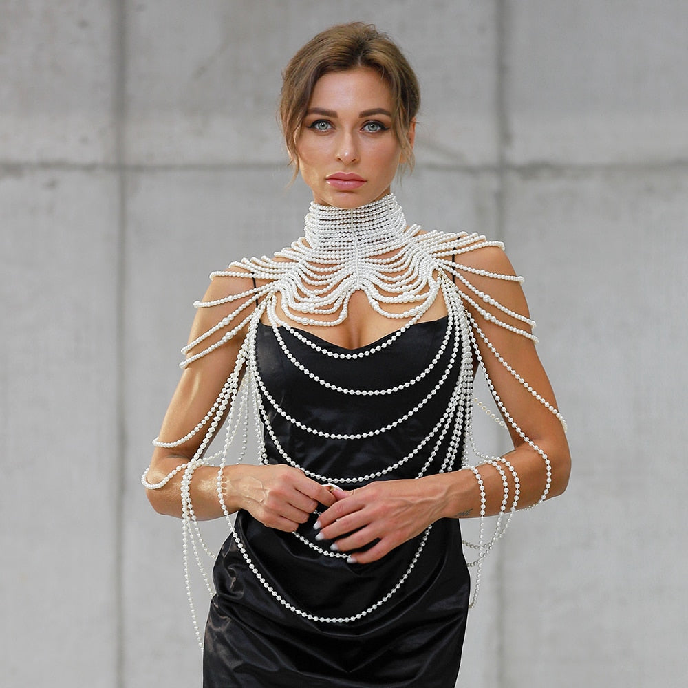 Levoire | Colliers À Col En Perles Chaîne Corporelle