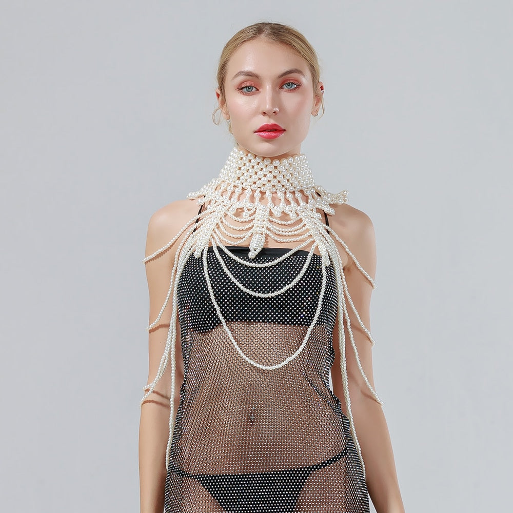 Levoire | Colliers À Col En Perles Chaîne Corporelle