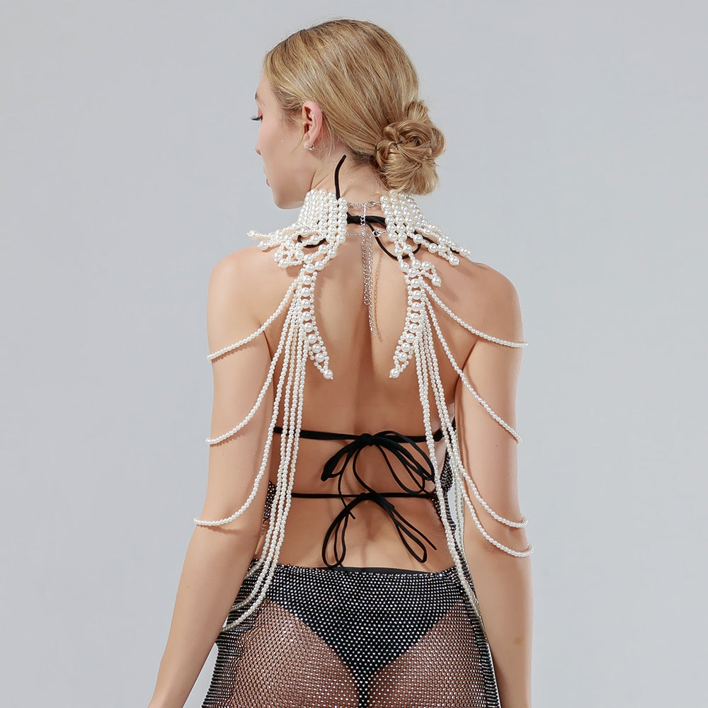 Levoire | Colliers À Col En Perles Chaîne Corporelle