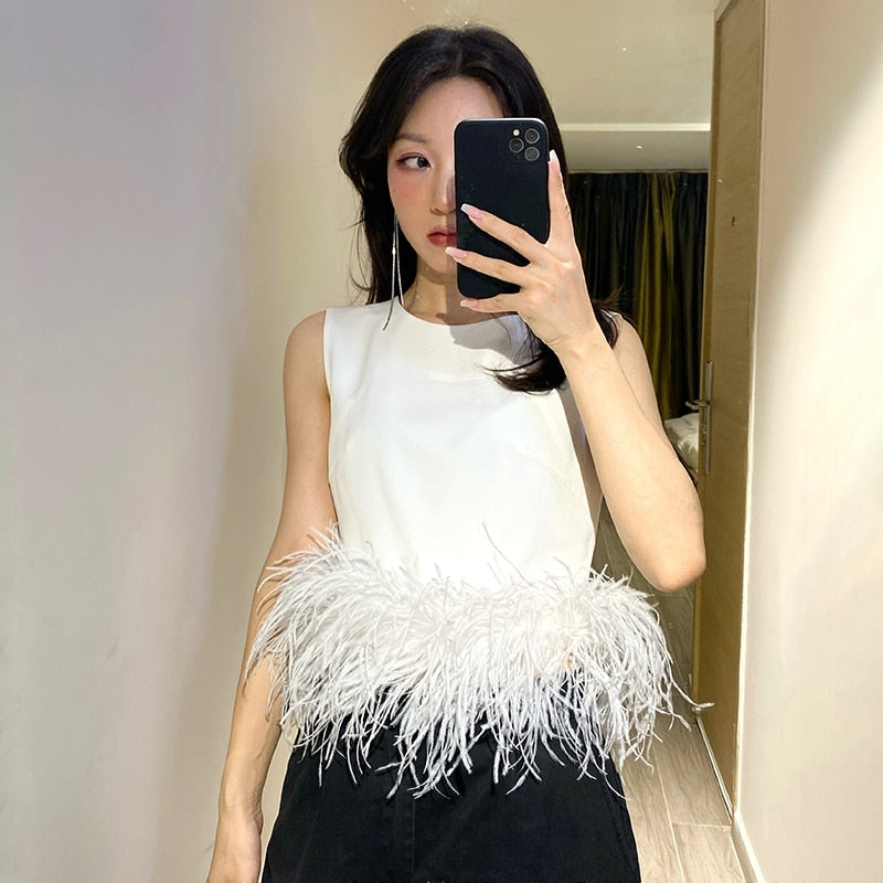 Levoire | Plumes En Patchwork Noires