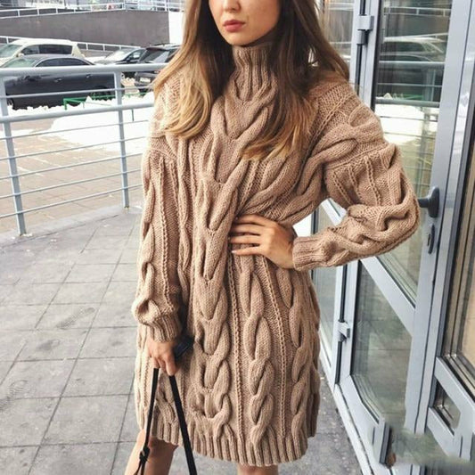 Levoire | Elégante Et Chaude En Tricot Kaki XXXL